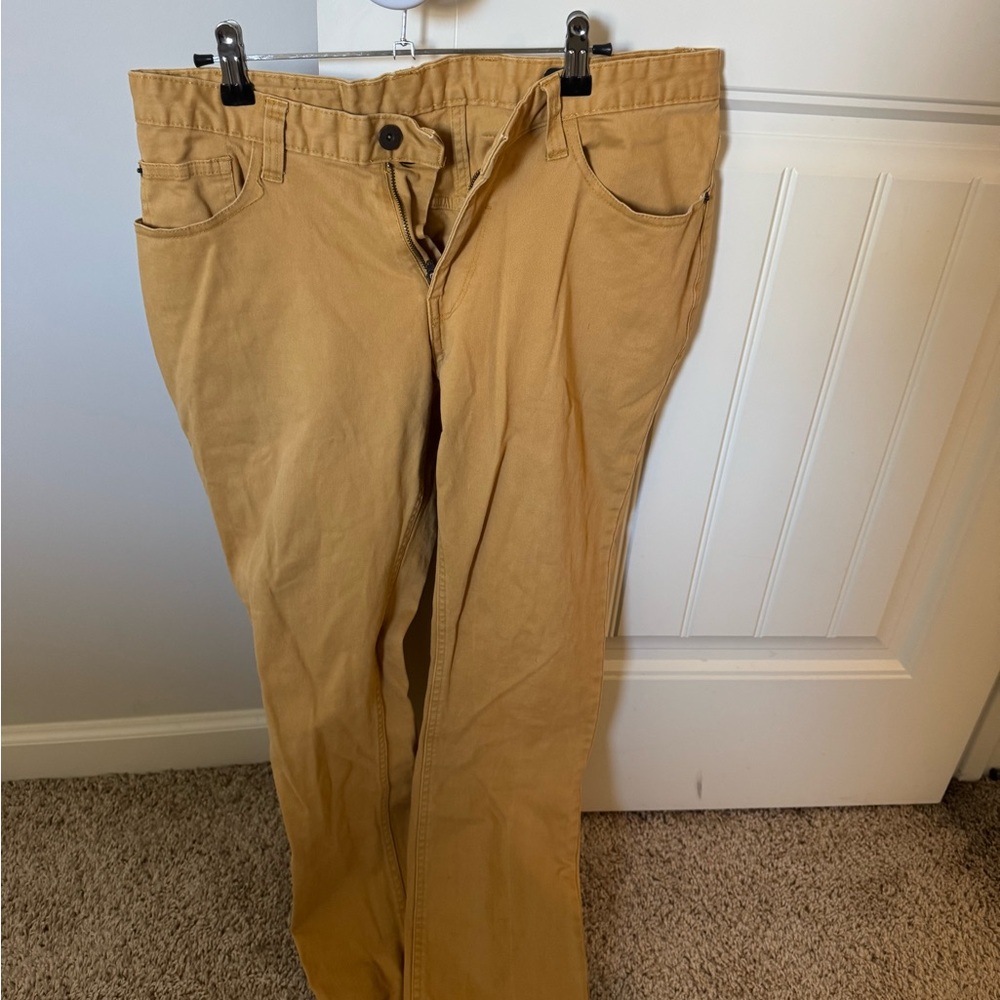 Matix Gripper Twill Slim Straight Pants - Mustard